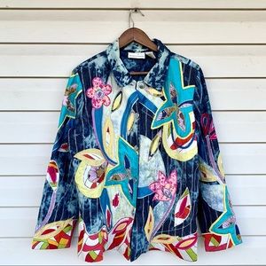 Draper’s & Damons Jacket Multicolored Flower Large (G)